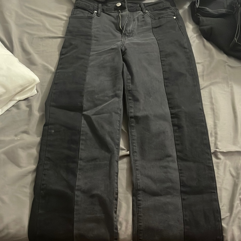 colorblock jeans